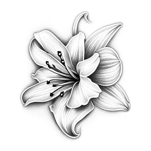 Lily tattoo design idea