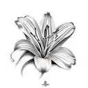 Lily tattoo design idea