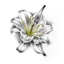 Lily tattoo design idea