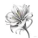 Lily tattoo design idea
