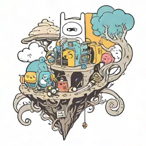 adventure time tattoo design idea