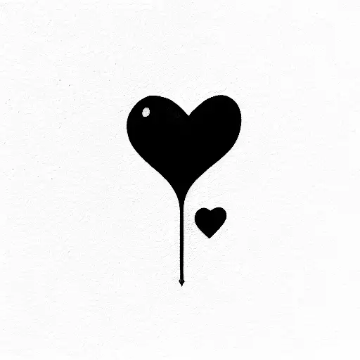 a red K with a incorporated heart  tattoo design idea
