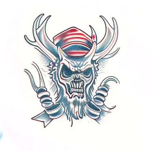 Wendigo tattoo design idea