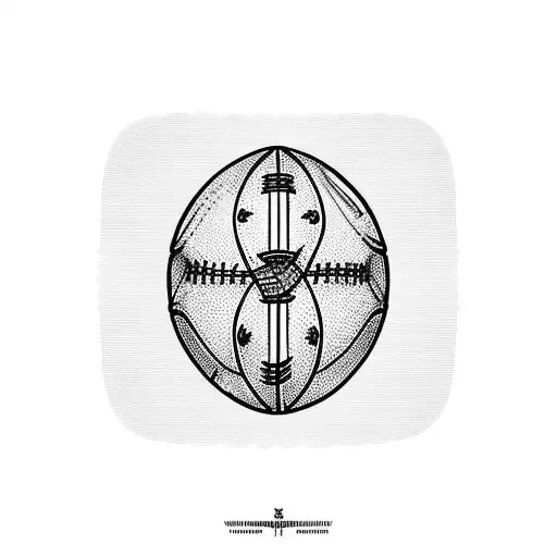 football scarf with withe and red stripes tattoo design idea