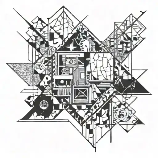 scary movie scene tattoo design idea