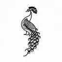 Punjabi peacock  tattoo design idea