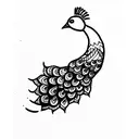 Punjabi peacock  tattoo design idea