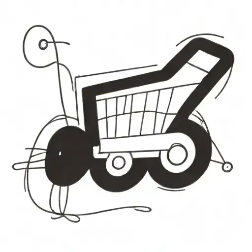 shopping cart   tattoo design idea