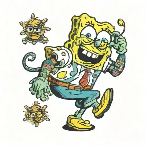 spongebob squarepants spongebob tattoo design idea