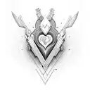 Ridihima infinity heart beat aryan tattoo design idea