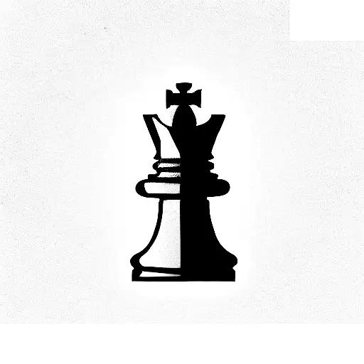 chess piece tattoo design idea