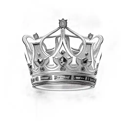 King crown with 'Reign' on it tattoo design idea