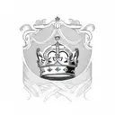 King crown with 'Reign' on it tattoo design idea