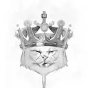 King crown with 'Reign' on it tattoo design idea
