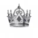 Persian King crown  tattoo design idea