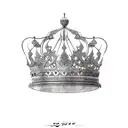 Persian King crown  tattoo design idea