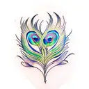 peacock feathers tattoo design idea