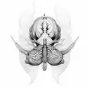 spinal cord  tattoo design idea