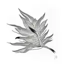 Bird of Paradise tattoo design idea