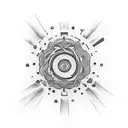 Small tattoo which shows focus, positivity and hardwork symbol  tattoo design idea