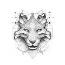 Hardwork and focused tattoo design idea