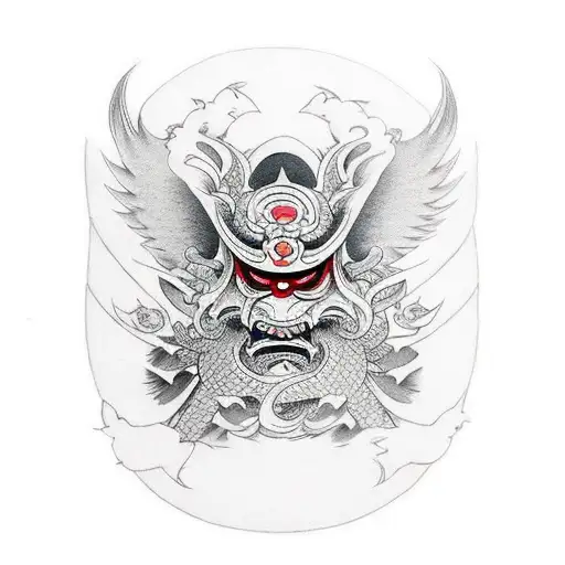 tengu tattoo design idea