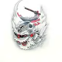 tengu tattoo design idea