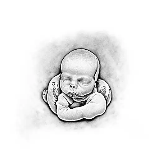 dead baby sister named Amelia rose Gillic  tattoo design idea