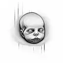 dead baby sister named Amelia rose Gillic  tattoo design idea