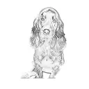 a cocker spaniel tattoo design idea