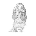 a cocker spaniel tattoo design idea