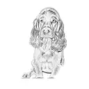 a cocker spaniel tattoo design idea