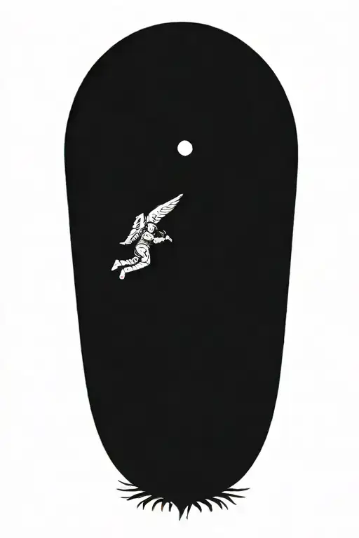 Airborne paratrooper jumping, Angel wings, Texas, Florida palm trees tattoo design idea