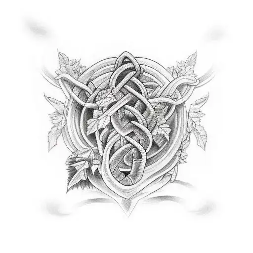 jungle vines saying Isaiah 41:10  tattoo design idea