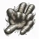 monkey paw print tattoo design idea
