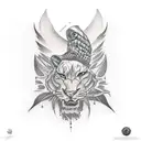 forearm tattoo in the style of oscar akermo tattoo design idea