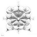 five leaf clover black clover tattoo design idea