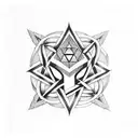 Valknut Symbol tattoo design idea