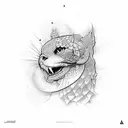 R E J C tattoo design idea