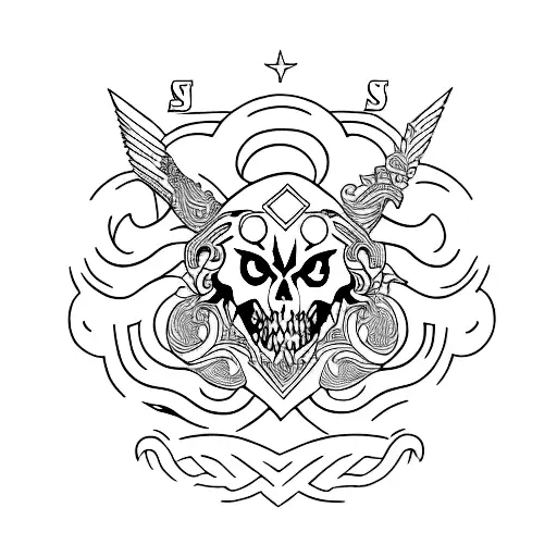 Sg Sj reversed tattoo design idea