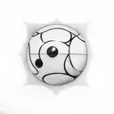 8 Ball tattoo design idea