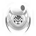 8 Ball tattoo design idea