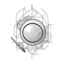 8 Ball tattoo design idea