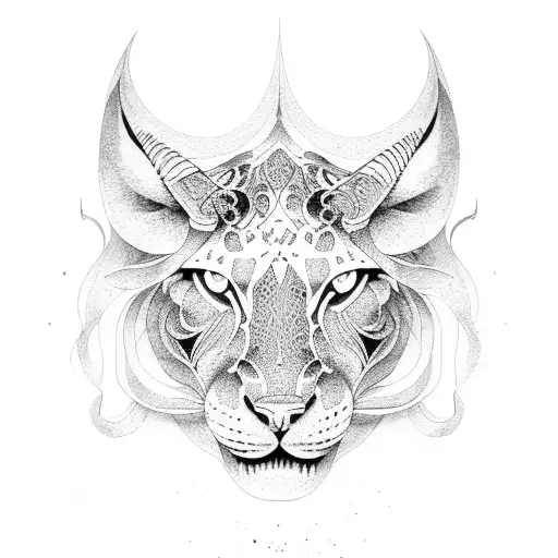 liger tattoo design idea