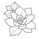 april birthstone flower tattoo design idea