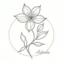 april birthstone flower tattoo design idea