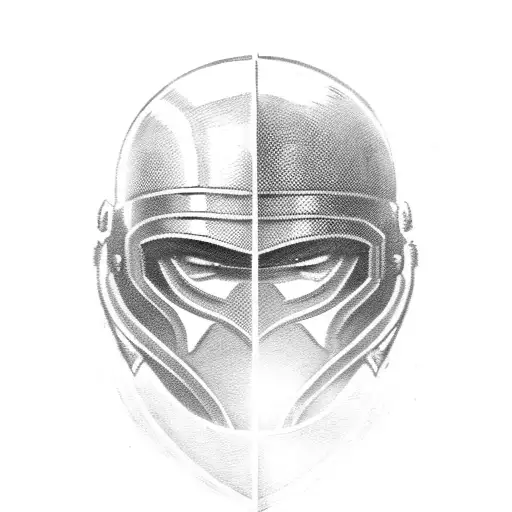 Spartan Helmet and Keyboard: You can consider a design that includes a Spartan warrior's helmet or helm along with a com tattoo design idea