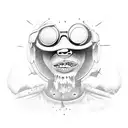 kid Cudi Moon tattoo design idea