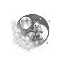 kid Cudi Moon tattoo design idea