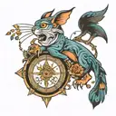 delay tattoo design idea
